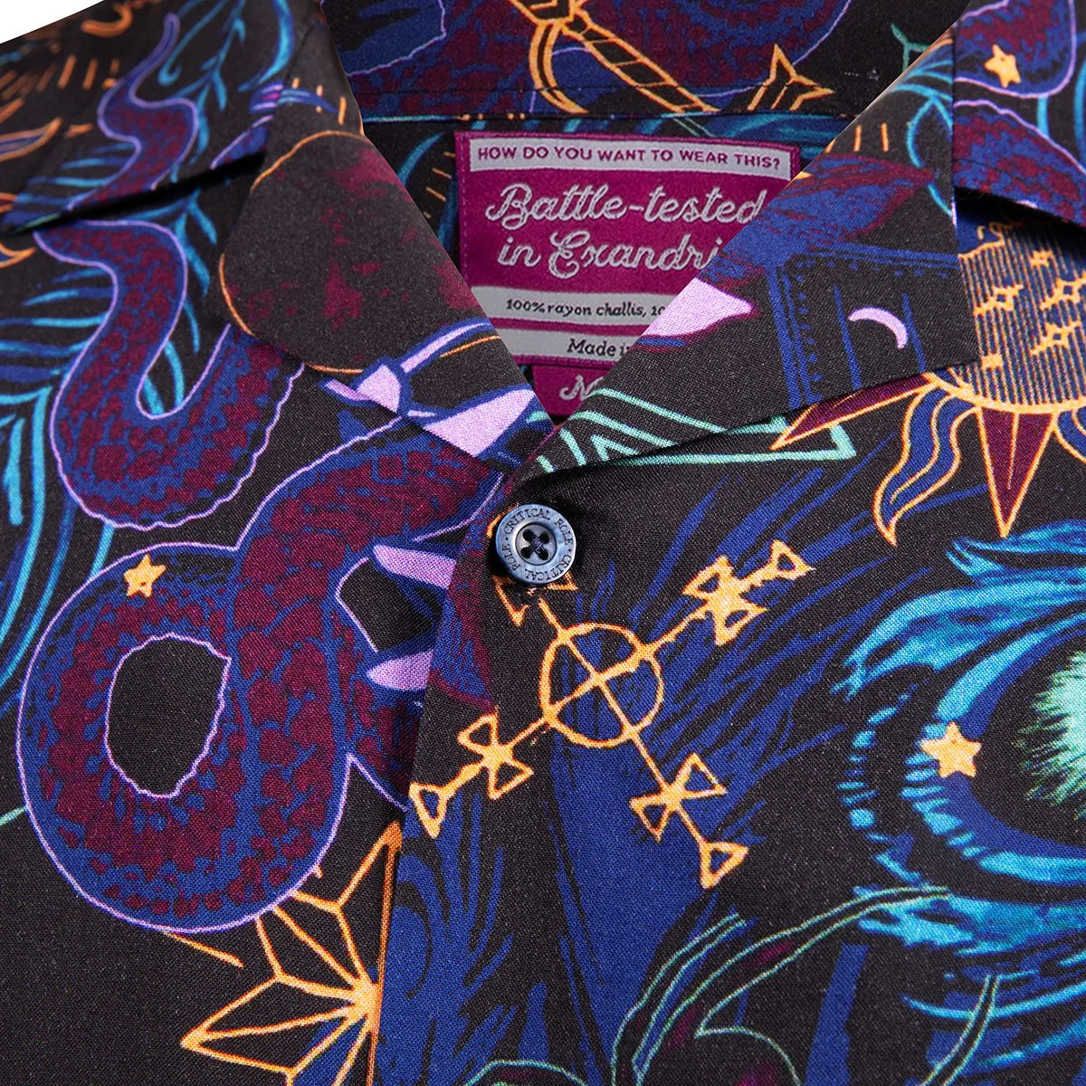 Beauty of Exandria: Creation - Mollymauk Tealeaf Camp Shirt - Image 9