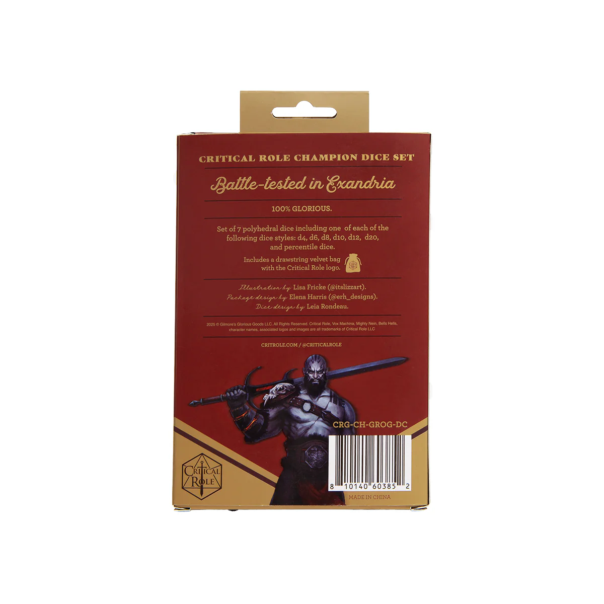 Critical Role Champion Dice Set: Grog Strongjaw - Image 8