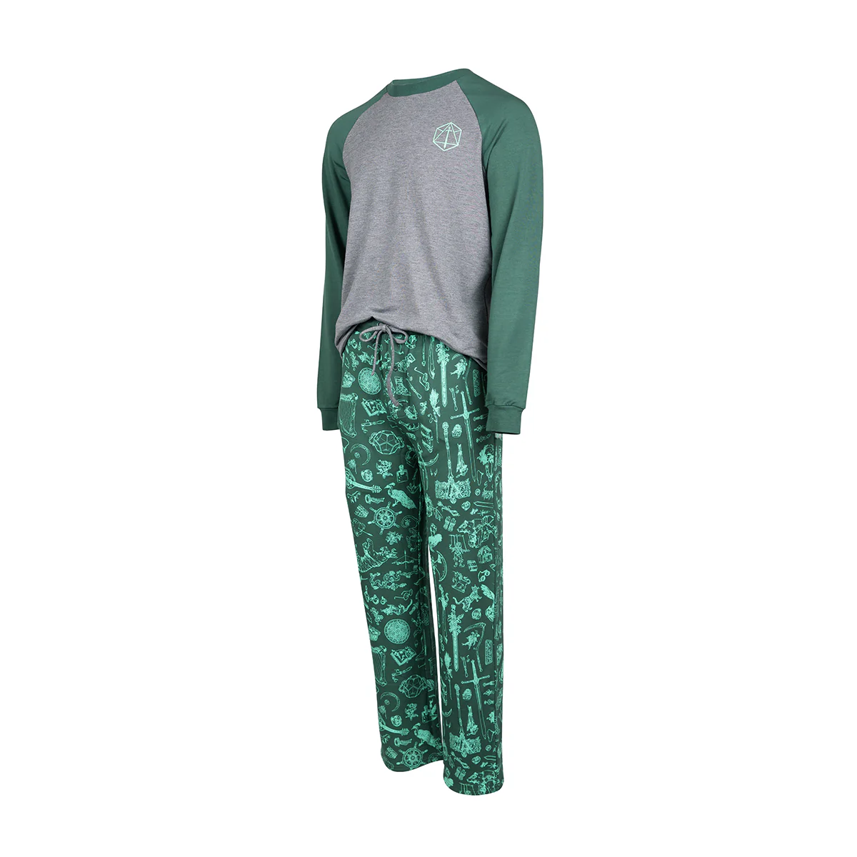 Critical Role Ultra Soft Forest Green Pajama Lounge Set - Image 3