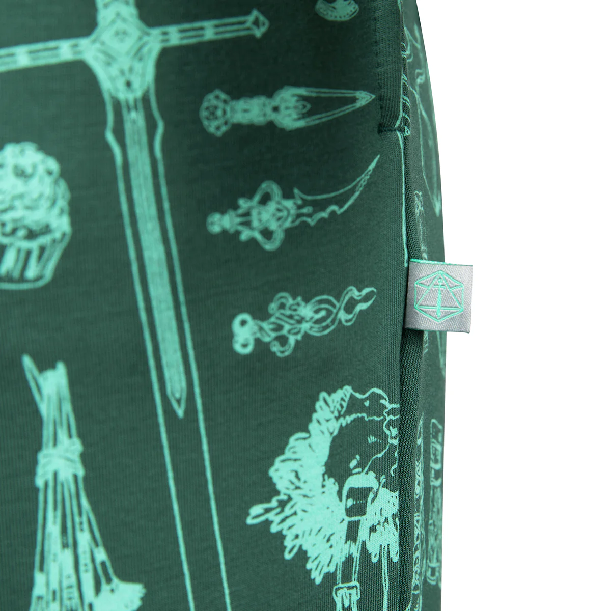 Critical Role Ultra Soft Forest Green Pajama Lounge Set - Image 5