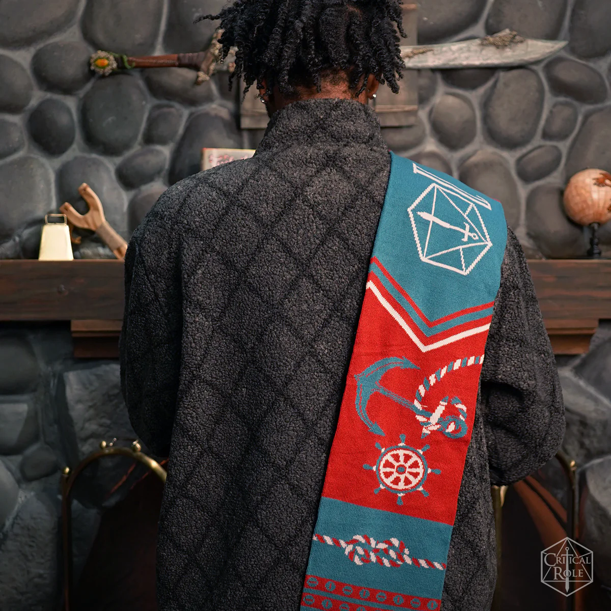 Fjord Stone & Jester Lavorre Ties-the-Knot Knit Scarf - Image 4